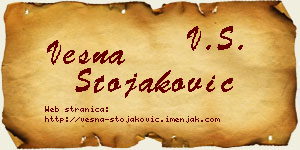 Vesna Stojaković vizit kartica
